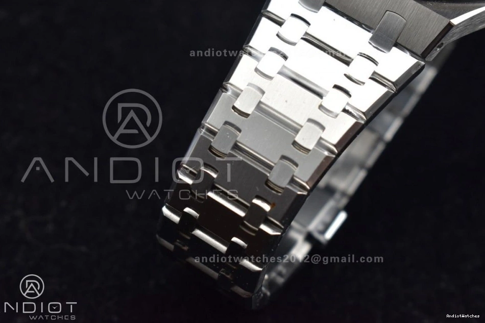 Dial Oak SS 41mm Royal Affordable Textured Clone Best Super on APSF A4302 449 Bracelet Edition SS White 15500 1:1 0504